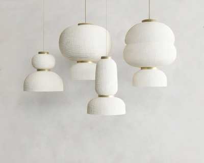 侘寂风吊灯3D模型下载